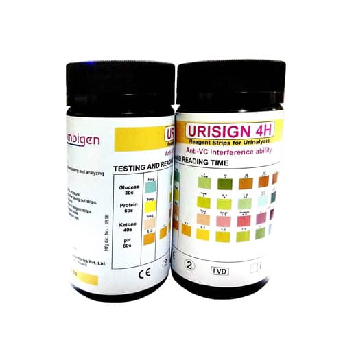 Buy Urisign Urine Test Strip for (Glucose, Protein, Ketone ph...